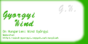 gyorgyi wind business card